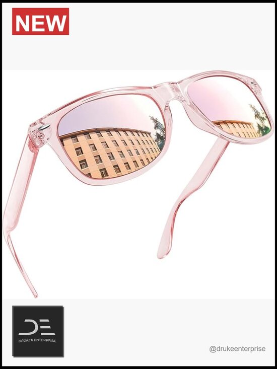 Square Polarized UV400 Protection Sunglasses for Men Women Trendy Designer Style